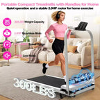 GDFStudio Vella 2.0HP Foldable Treadmill with Incline and Vibration Pad