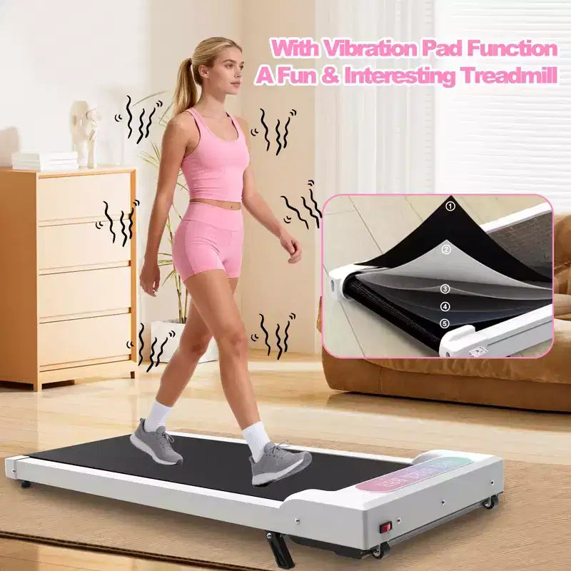 GDFStudio Vella 2.0HP Foldable Treadmill with Incline and Vibration Pad