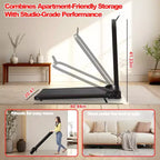 GDFStudio Vella 2.0HP Foldable Treadmill with Incline and Vibration Pad