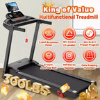 Tapis Roulant Pieghevole per Casa da 3,5 HP con Inclinazione e 71 Allenamenti, Capacità 136 kg, APP con Corsi di Allenamento Gratuiti, Doppio Altoparlante HiFi, Attrezzo per Esercizi