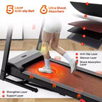 Tapis Roulant Pieghevole per Casa da 3,5 HP con Inclinazione e 71 Allenamenti, Capacità 136 kg, APP con Corsi di Allenamento Gratuiti, Doppio Altoparlante HiFi, Attrezzo per Esercizi