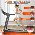 Tapis Roulant Pieghevole per Casa da 3,5 HP con Inclinazione e 71 Allenamenti, Capacità 136 kg, APP con Corsi di Allenamento Gratuiti, Doppio Altoparlante HiFi, Attrezzo per Esercizi