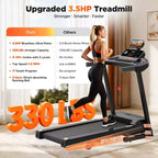 Tapis Roulant 3,55 HP con Inclinazione 10%, Capacità 145 kg, Pieghevole per Casa 12 km/h, 71 Programmi Smart, Controllo APP per Corsa e Camminata con Ginocchiere Gratuite