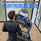 Tapis Roulant Pieghevole Portatile da 180 kg, 19 km/h 5 CV con 20% di Inclinazione per Casa Ufficio, Controllo APP, Tapis Roulant per Camminare e Correre con Fascia per Ginocchio