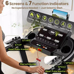 Folding Treadmills Clearance with 3.75HP Powerful Motor, 10% Manual Incline Electric Running Machine with Smart App Control, Extra Wide Running Belt
