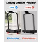 15% Incline Walking Pad Treadmill with Handle Bar - 2.5HP Quiet Folding Treadmill for Home Office Under Desk Portable Walking Pad with 220LBS Capacity