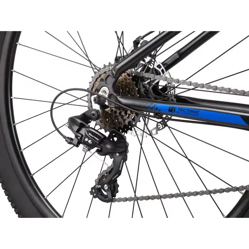 Mongoose Switchback Comp Mountain Bike, 29 Wheels, 14-Speed, Suspension Fork, Black