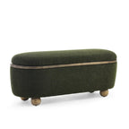 Storage Ottoman Bench, Upholstered End of Bed Ottoman Bench with Storage and Seating, Large Blanket Storage Bench for Foot Rest