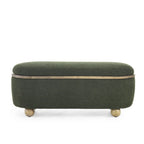 Storage Ottoman Bench, Upholstered End of Bed Ottoman Bench with Storage and Seating, Large Blanket Storage Bench for Foot Rest