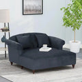 Chaise longue imbottita a 2 posti da 66 pollici con gambe in betulla