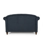 Chaise longue imbottita a 2 posti da 66 pollici con gambe in betulla