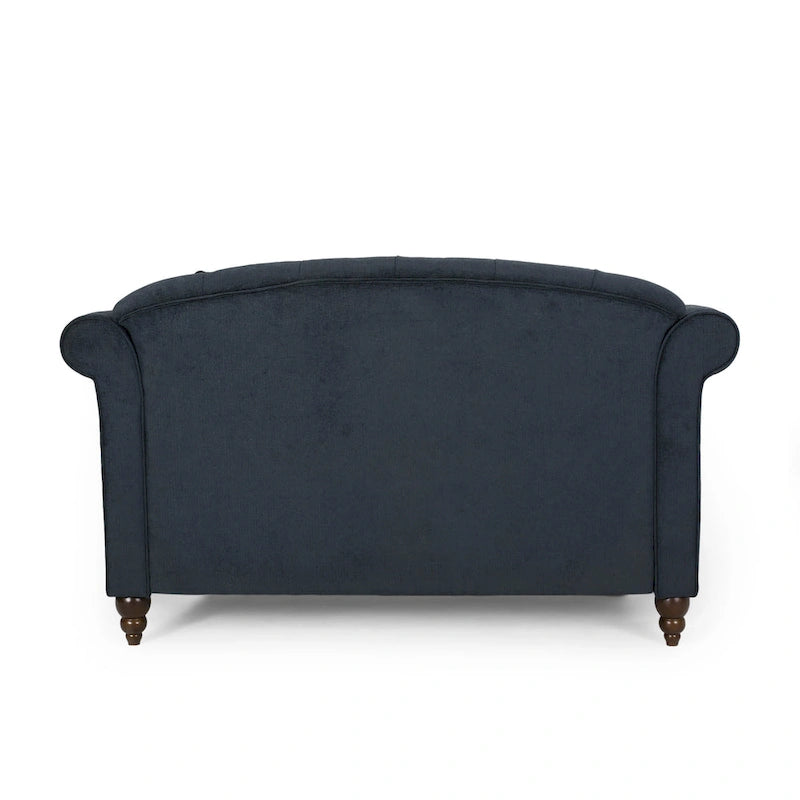 Chaise longue imbottita a 2 posti da 66 pollici con gambe in betulla