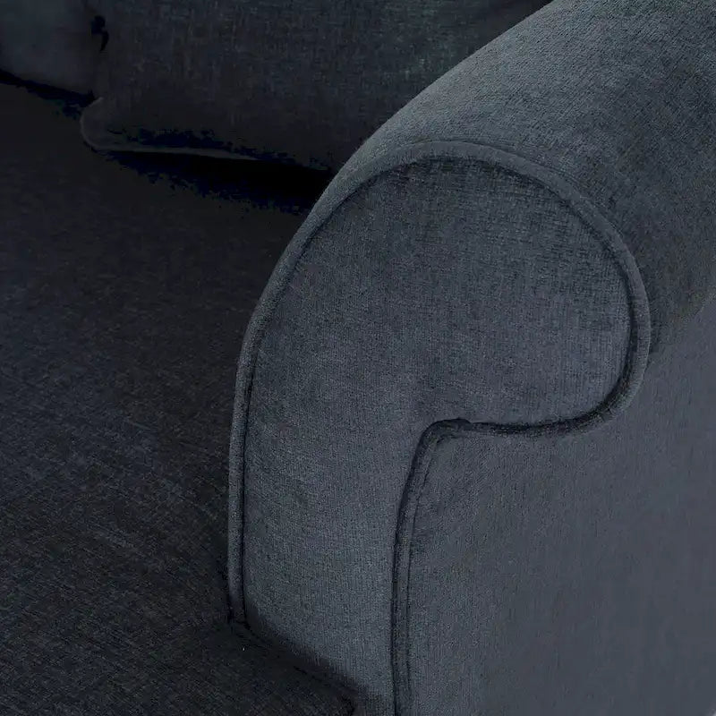 Chaise longue imbottita a 2 posti da 66 pollici con gambe in betulla