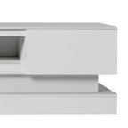 Mobile TV bianco da 63" con cassetti e luci LED, per TV fino a 65"