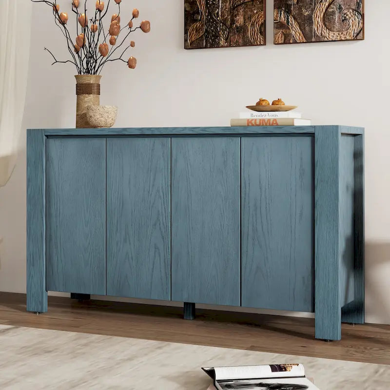 Credenza retrò a 4 ante con finitura anticata