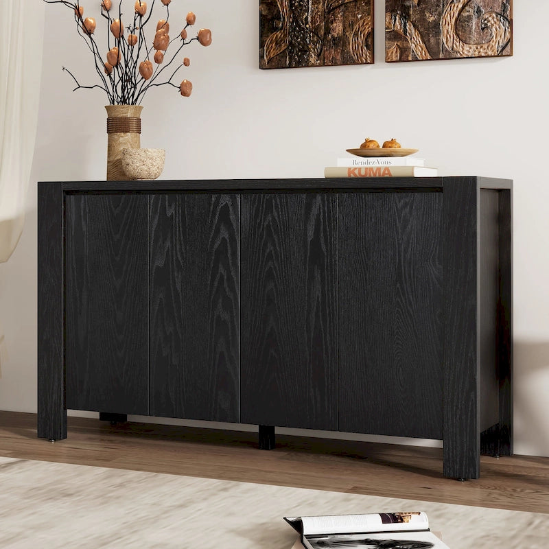 Credenza retrò a 4 ante con finitura anticata
