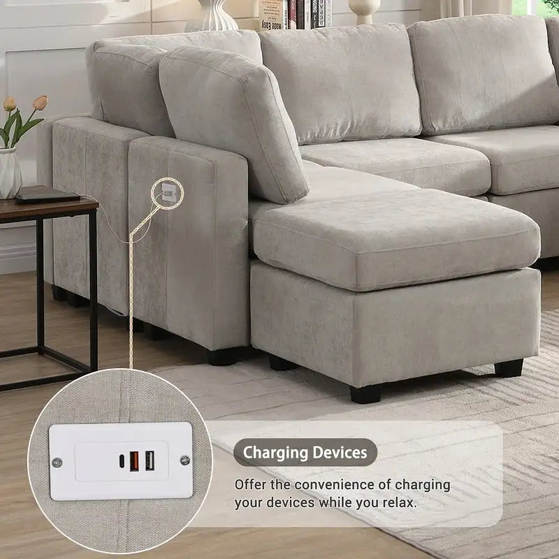 103inch Sectional Sofa Couch Sofa Bed
