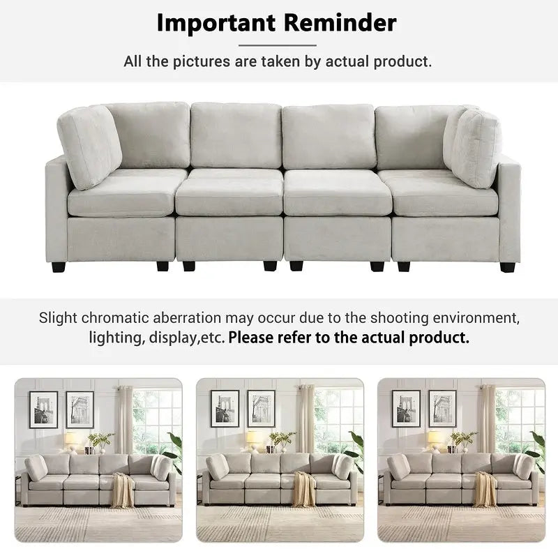 103inch Sectional Sofa Couch Sofa Bed