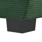 85.4 Modern Curved Sofa, Back Upholstered Couch with 2 Decorative Throw Pillows, Corduroy Fabric Couch