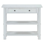 36 Farmhouse Solid Wood Console Table with Drawers and 2 Shelves
