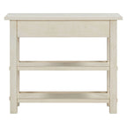 36 Farmhouse Solid Wood Console Table with Drawers and 2 Shelves