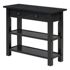 36 Farmhouse Solid Wood Console Table with Drawers and 2 Shelves