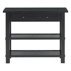 36 Farmhouse Solid Wood Console Table with Drawers and 2 Shelves