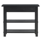 36 Farmhouse Solid Wood Console Table with Drawers and 2 Shelves