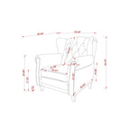 Modern Tufted Push Back Armchair