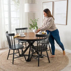 Bush Furniture Windsor High Back Spindle Dining Chairs - Set of 2