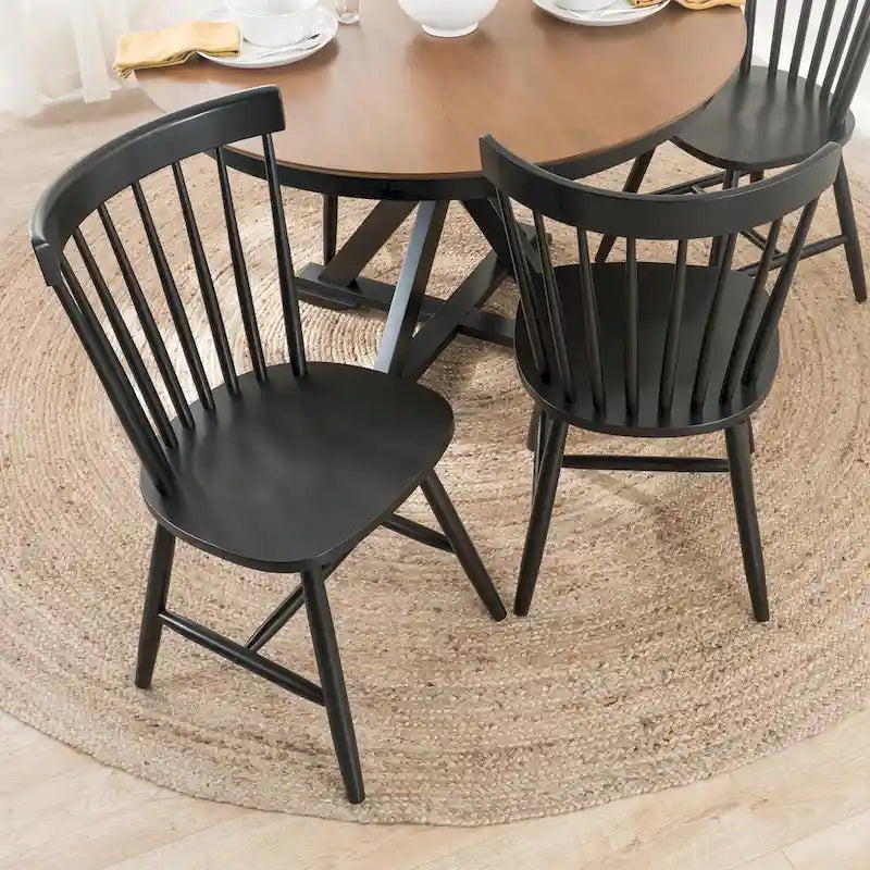 Bush Furniture Windsor High Back Spindle Dining Chairs - Set of 2