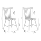 Bush Furniture Windsor High Back Spindle Dining Chairs - Set of 2