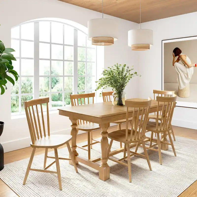 Bush Furniture Windsor High Back Spindle Dining Chairs - Set of 2