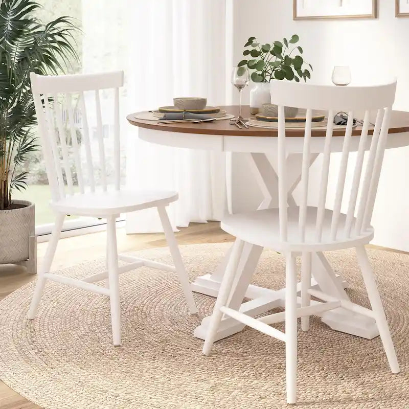 Bush Furniture Windsor High Back Spindle Dining Chairs - Set of 2