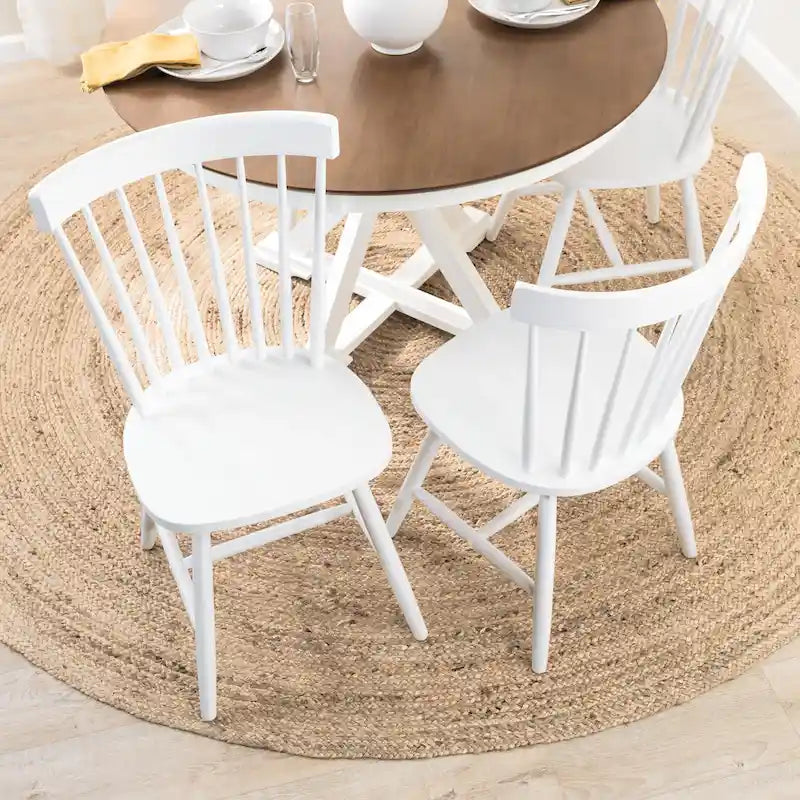 Bush Furniture Windsor High Back Spindle Dining Chairs - Set of 2