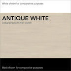 White & Maple 2-Drawer Lateral File Cabinet