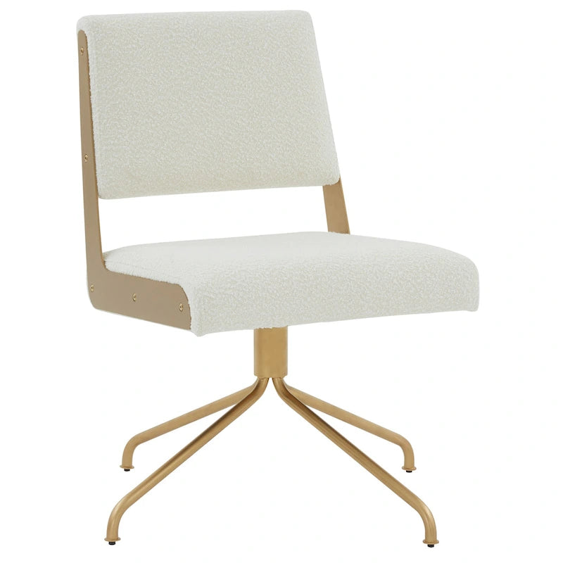 SAFAVIEH Couture Kanja Sedia da Ufficio Girevole - 22Lx24Px34A