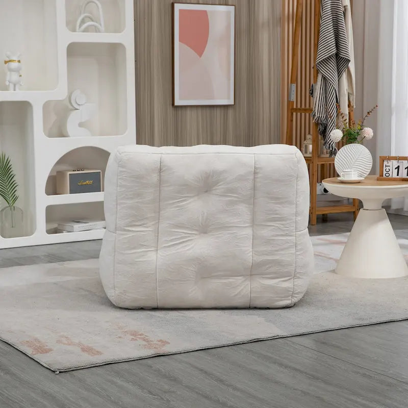 Modern Adult Lounge Chair with High Density Memory Foam and 1 Ottoman for Home Bedroom and Reading Room