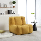 Modern Adult Lounge Chair with High Density Memory Foam and 1 Ottoman for Home Bedroom and Reading Room