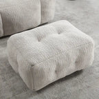 Modern Adult Lounge Chair with High Density Memory Foam and 1 Ottoman for Home Bedroom and Reading Room