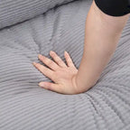 Modern Upholstered Sofa with 2 Pillows and High Density Foam Cushion, Wooden Frame for Home Lounge Area and Office