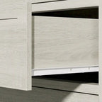 Comò extra large a 6 cassetti, grigio chiaro