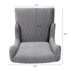 Christopher Knight Home - Evelyn High-Back Velvet Wingback Chair with Wooden Legs