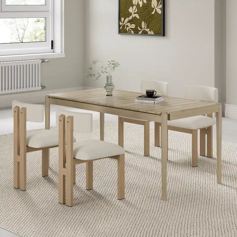 Christopher Knight Home - Eleganti set da pranzo a 7 pezzi in stile moderno di metà secolo
