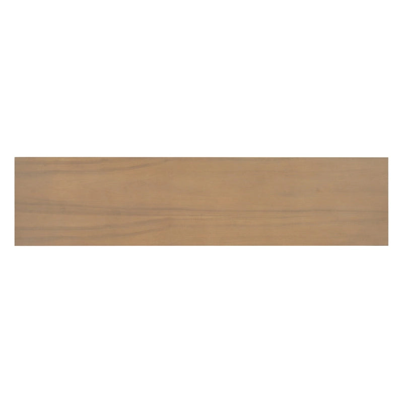 Christopher Knight Home - Mirod Elegant Console Table with Natural Wood Veneer and Sturdy V-Base Design