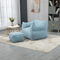 GDFStudio - COOLMORE Boucle Bean Bag Chair with Memory Foam Filling for Ultimate Comfort