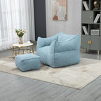 GDFStudio - COOLMORE Boucle Bean Bag Chair with Memory Foam Filling for Ultimate Comfort