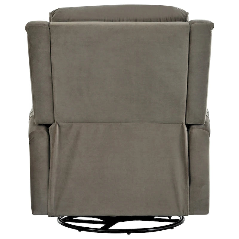 Marloo Modern Swivel Velvet Recliner Chair by Christopher Knight Home