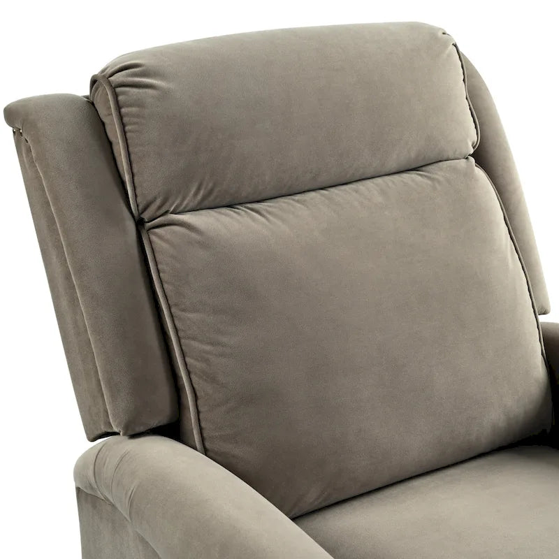 Marloo Modern Swivel Velvet Recliner Chair by Christopher Knight Home