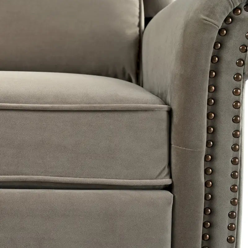 Marloo Modern Swivel Velvet Recliner Chair by Christopher Knight Home